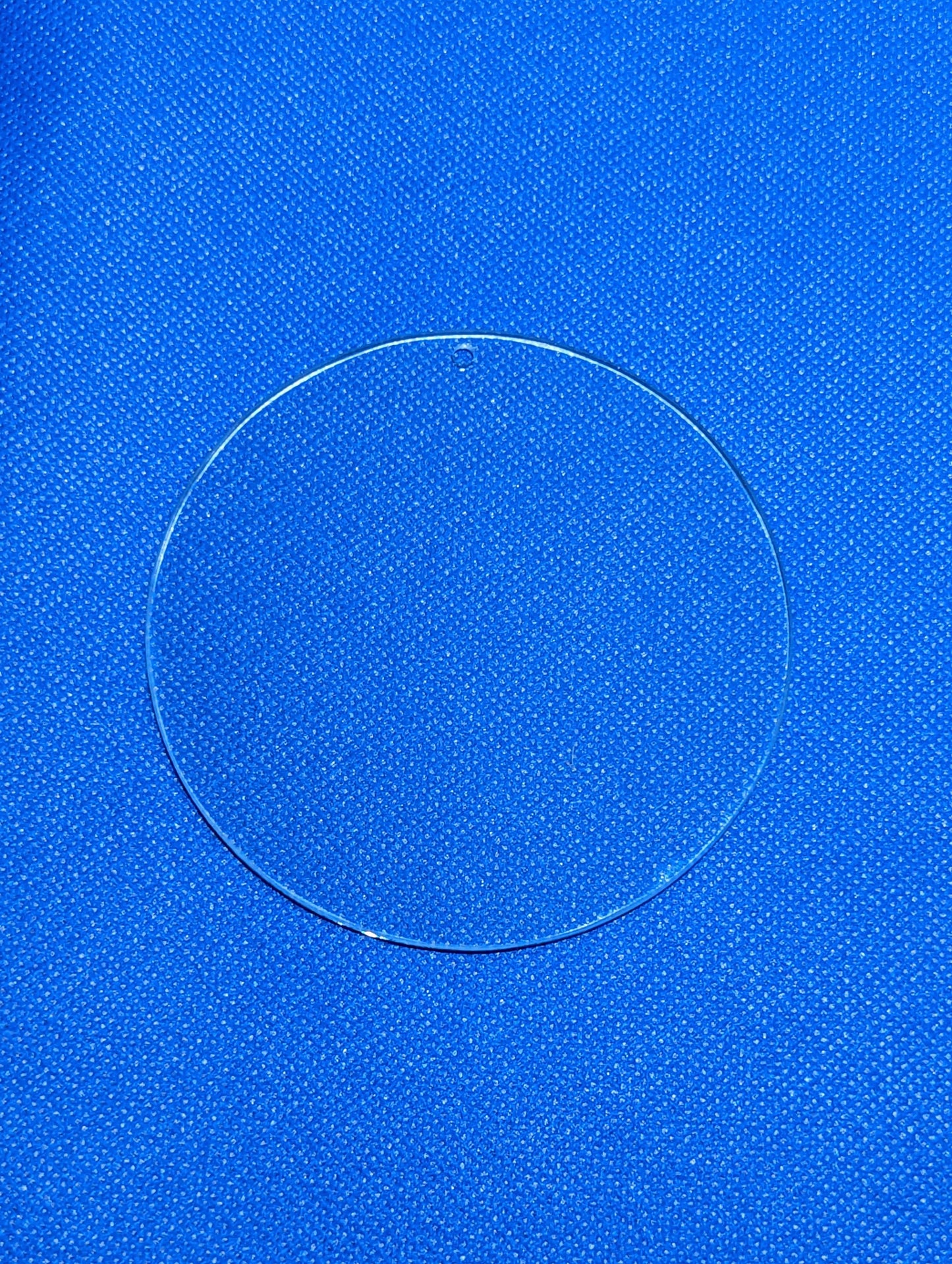 Blank Glass Circle with hole for hanging