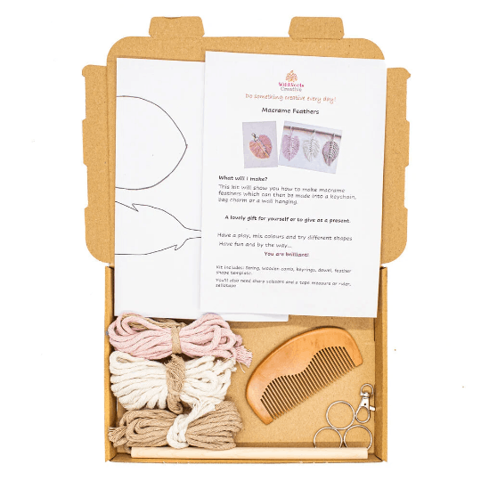 Wild Roots - Macrame Feather Craft Kit