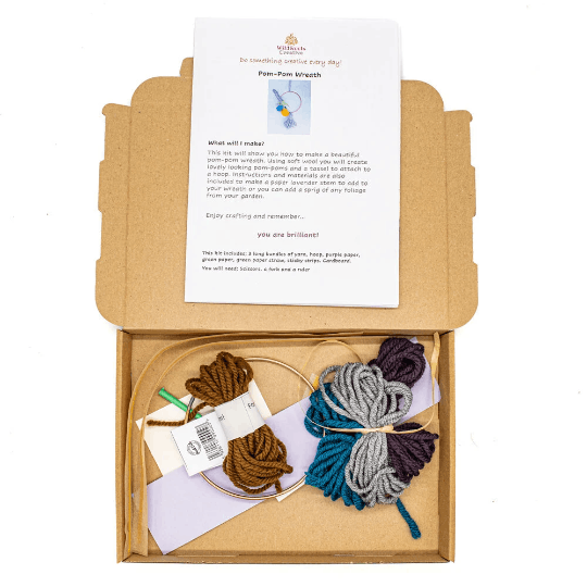 Wild Roots - Pom Pom and Flower Wreath Craft Kit